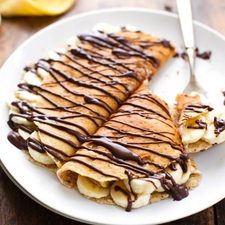 Almond Oat Banana Crepes