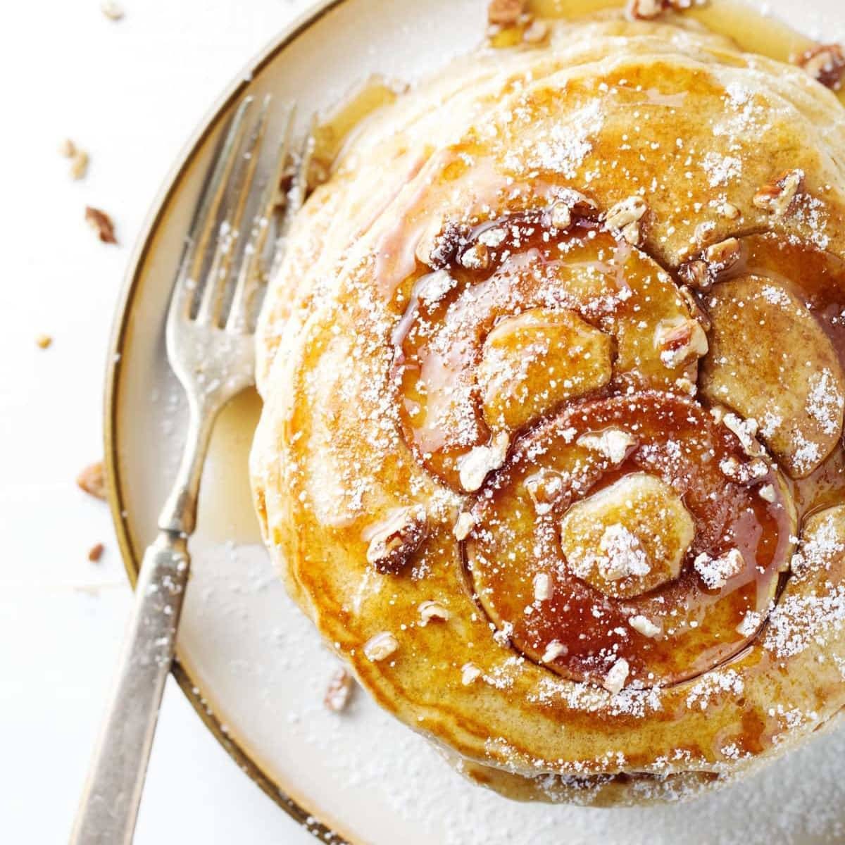 Old Fashioned Whole Wheat Apple Pancakes