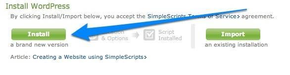 Install WordPress on Bluehost