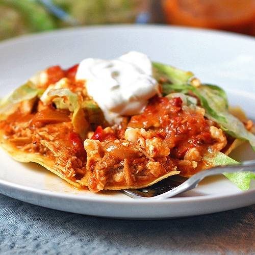 Post image for Marisa’s Spicy Chicken Tostadas