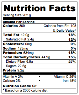 Nutrition Banana Ice Cream
