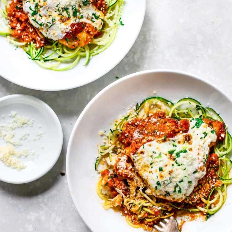 Minute Healthy Chicken Parmesan Recipe Pinch Of Yum