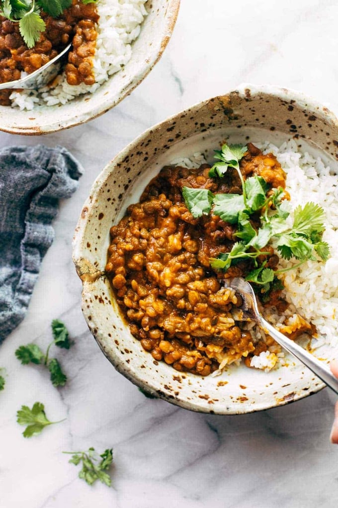 Instant Pot Red Curry Lentils