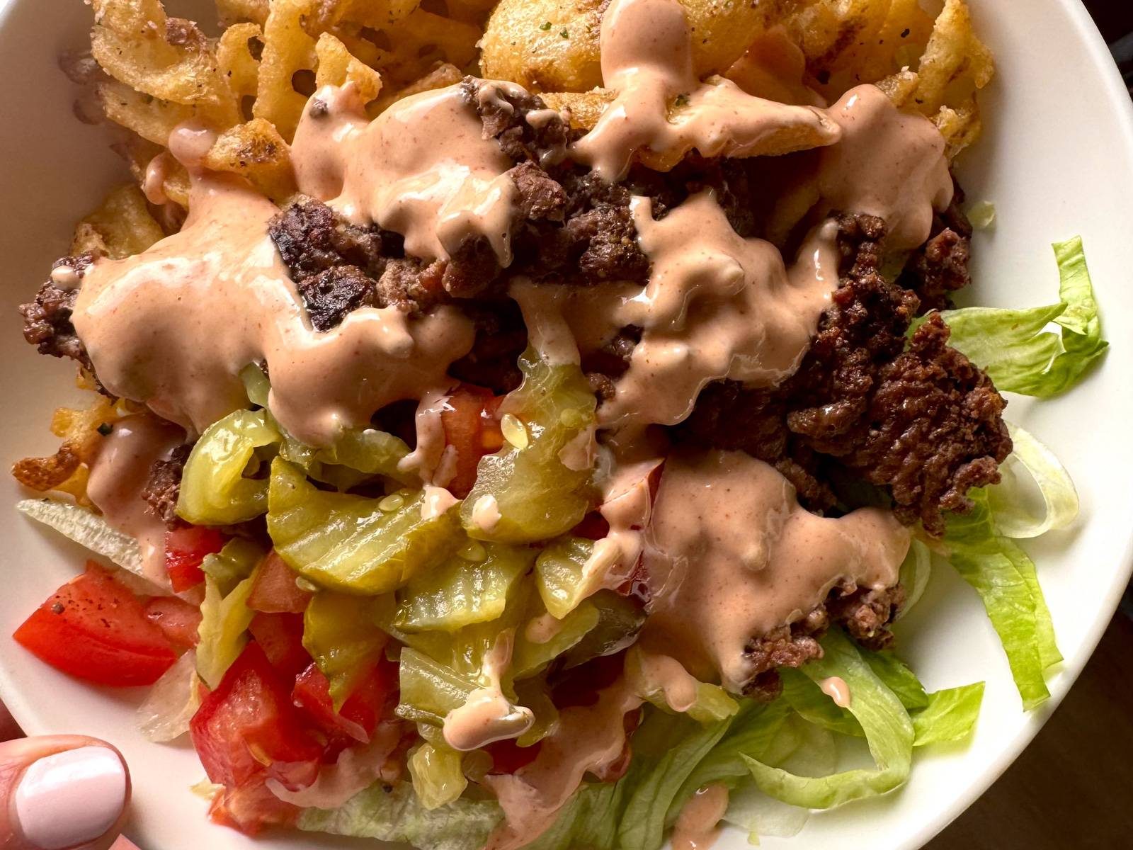 Burger Bowls with House Sauce and Ranch Fries - Image 6
