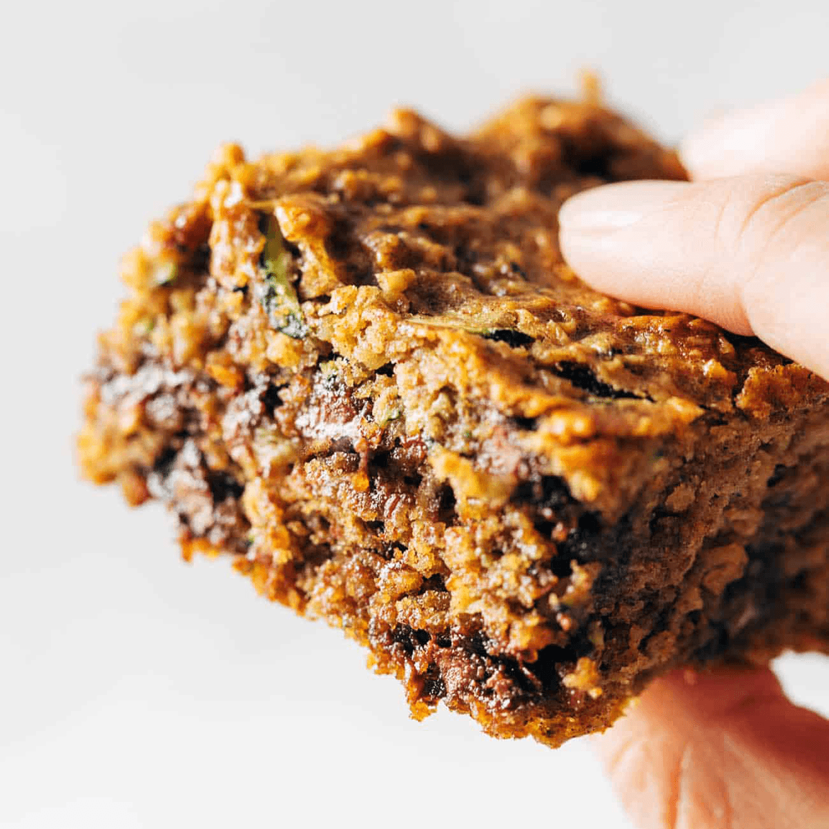 Almond Butter Chocolate Chip Zucchini Bars
