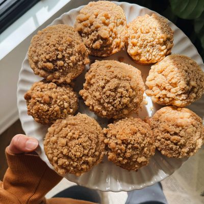 Food, Muffins, Plate