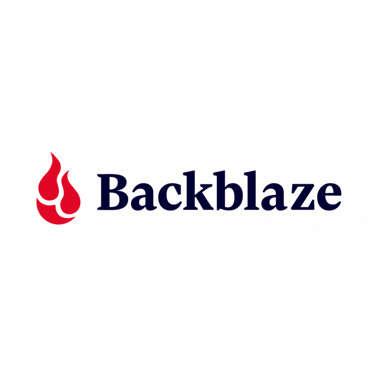 Backblaze logo.