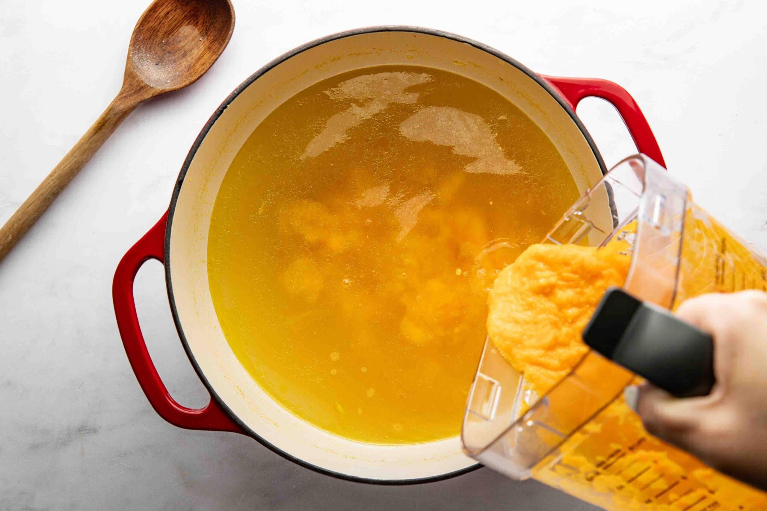 Blending vegetables and adding back in
