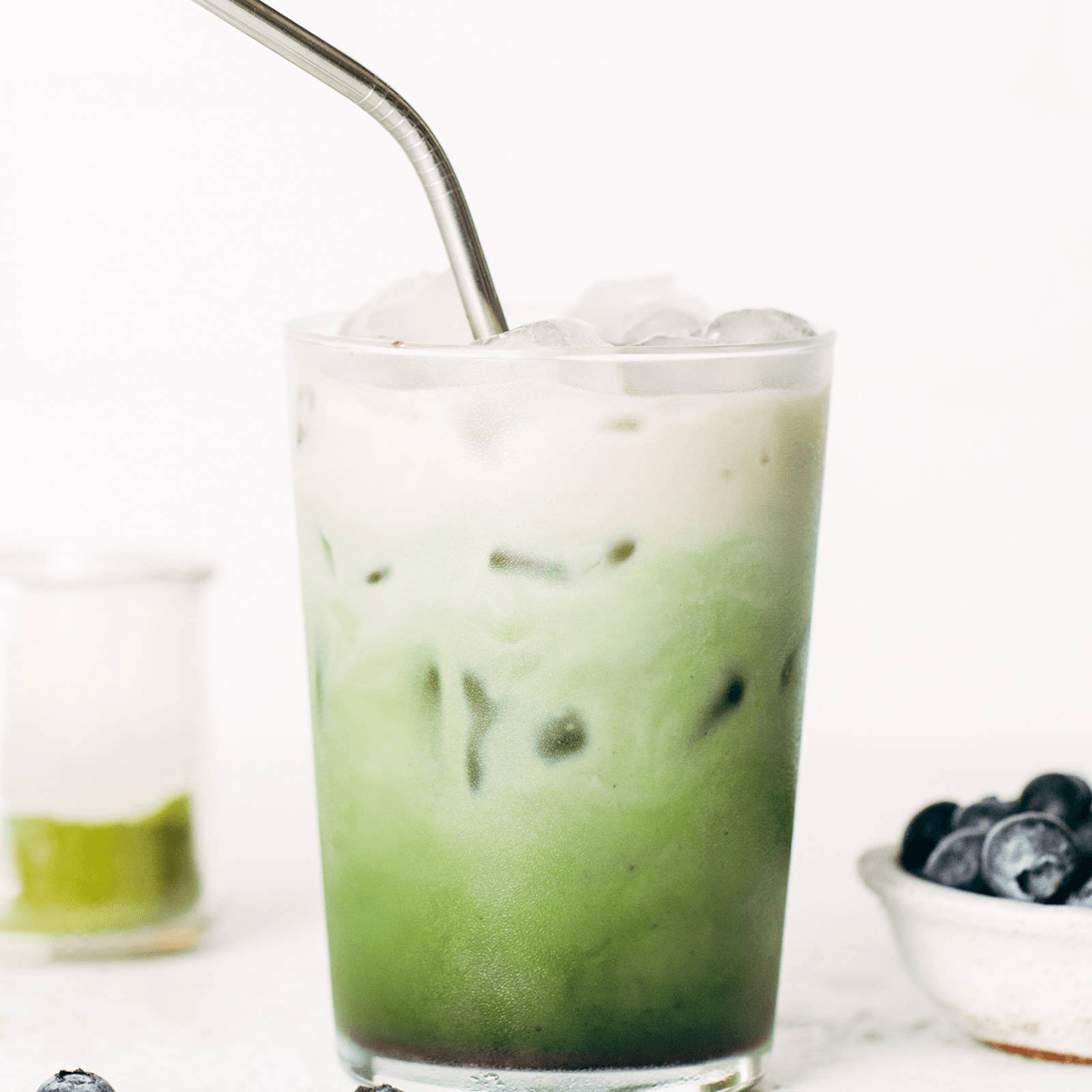 Blueberry Matcha Latte