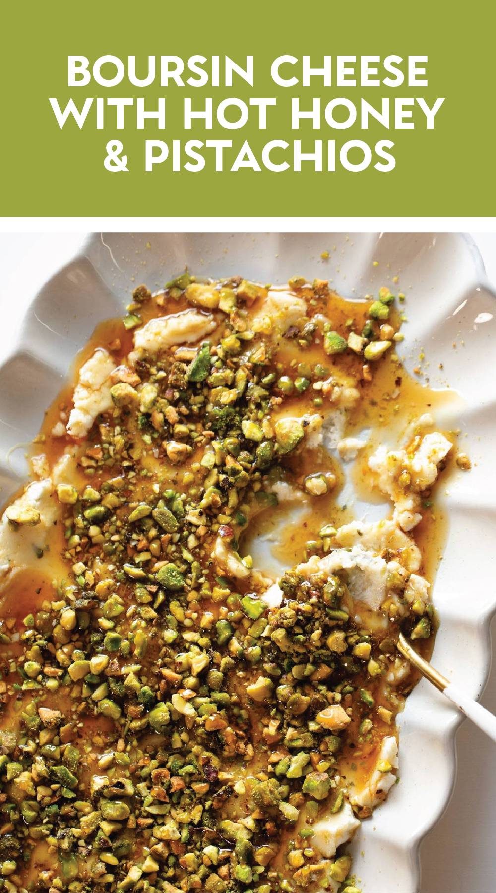 Boursin Appetizer with Pistachios and Honey - Image 3