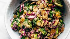 Broccoli Salad with Creamy Almond Dressing