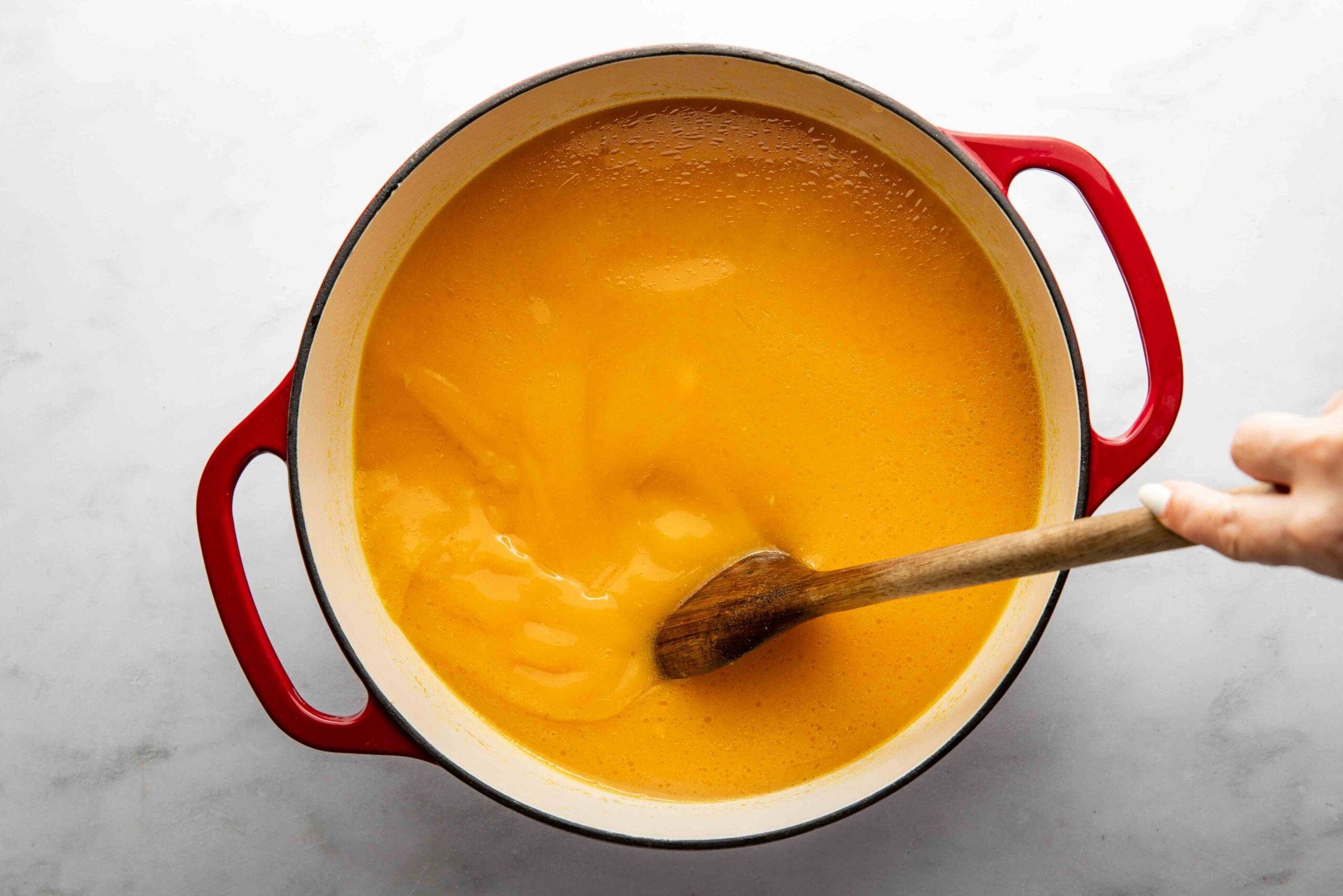 Stirring the broth for Pastina, or Italian Penicillin