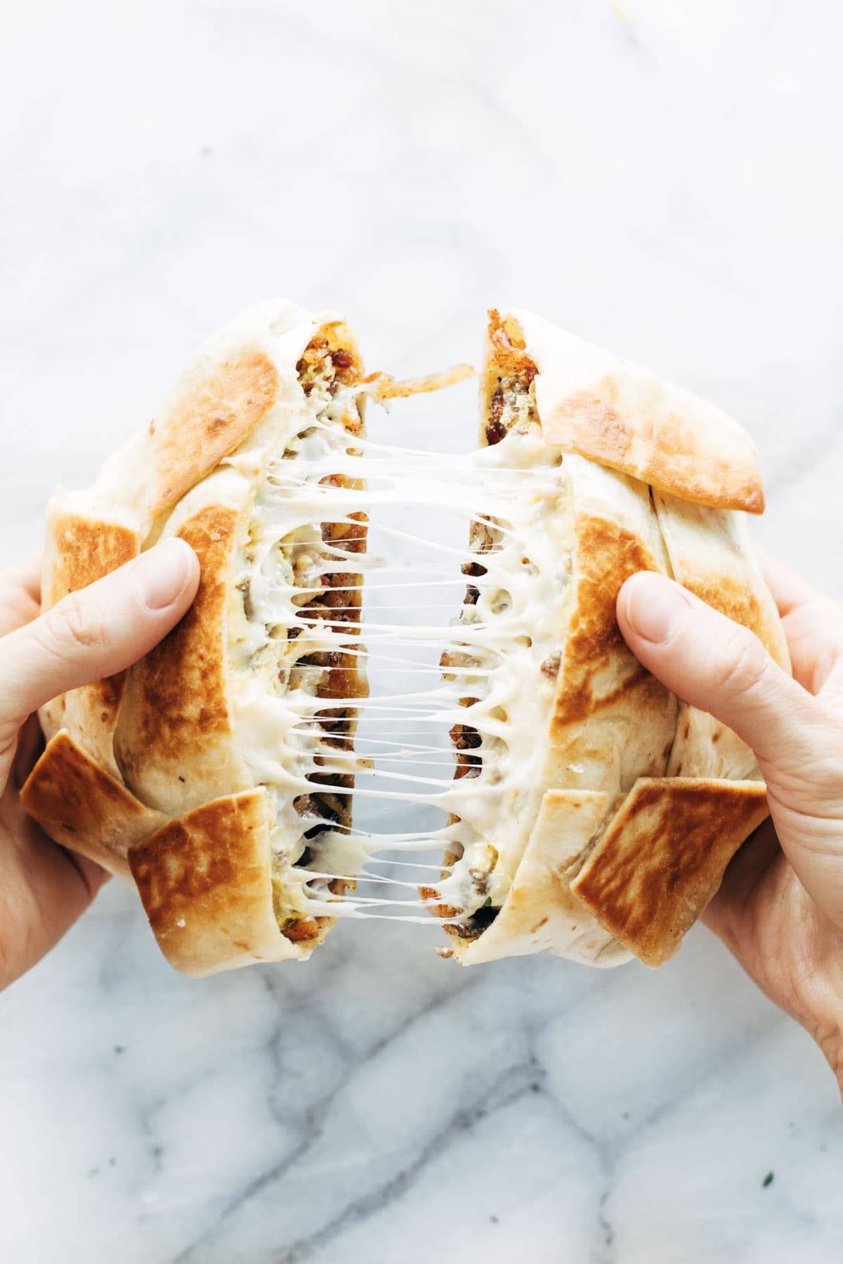 Breakfast Crunchwrap Recipe - Pinch of Yum