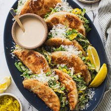 Chicken Caesar Smash Tacos