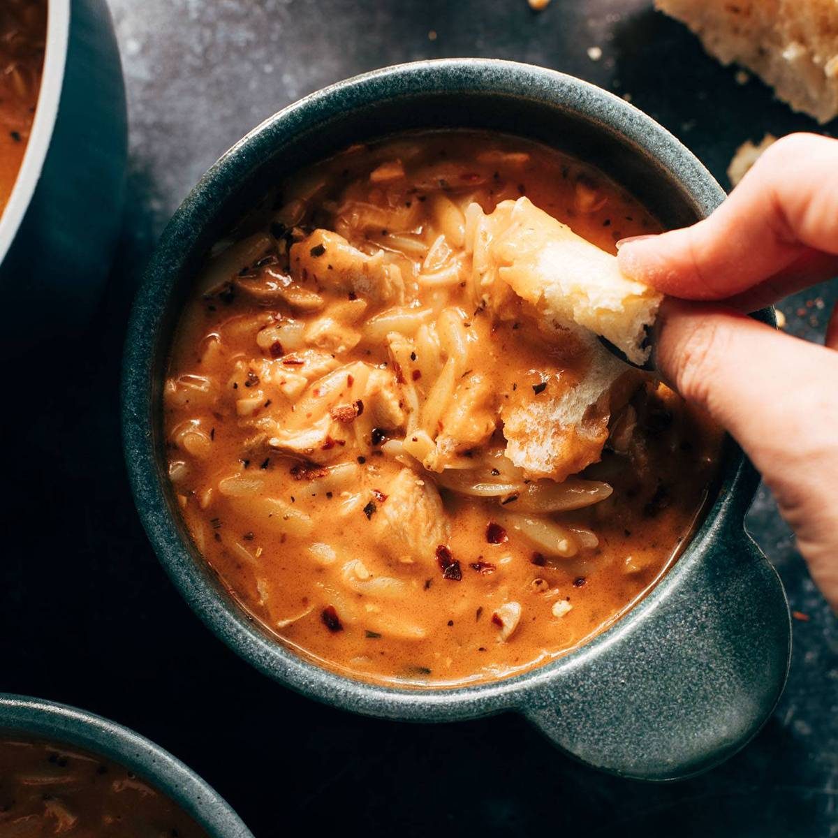 Chicken Orzo Tomato Soup
