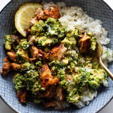 Chipotle Chicken with Chunky Pistachio Sauce