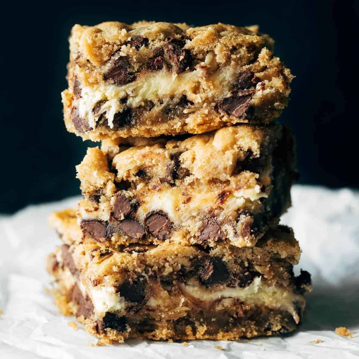 Peanut Butter Chocolate Chip Cookie Cheesecake Bars