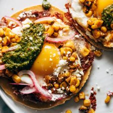 Taco Jagung Panggang dan Telur Goreng