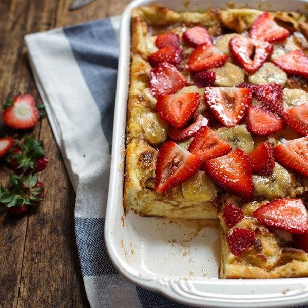 Super Easy Coconut French Toast Bake