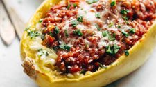 Spaghetti Squash Lasagna Boats