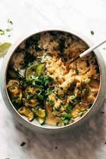 Lemongrass Chicken with Rice and Zucchini