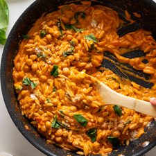 Marry Me Chickpeas and Orzo