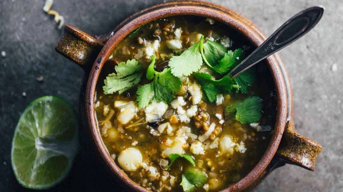 Mushroom Poblano Posole Verde