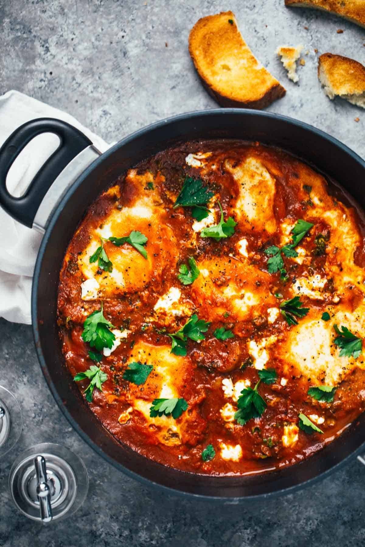 One-Pot Spicy Eggs and Potatoes - one-pot meals recipe