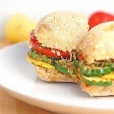 Parmesan Pesto Veggie Sandwich