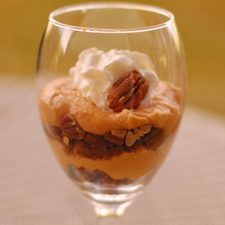 Parfait Kue Keju Pecan Labu
