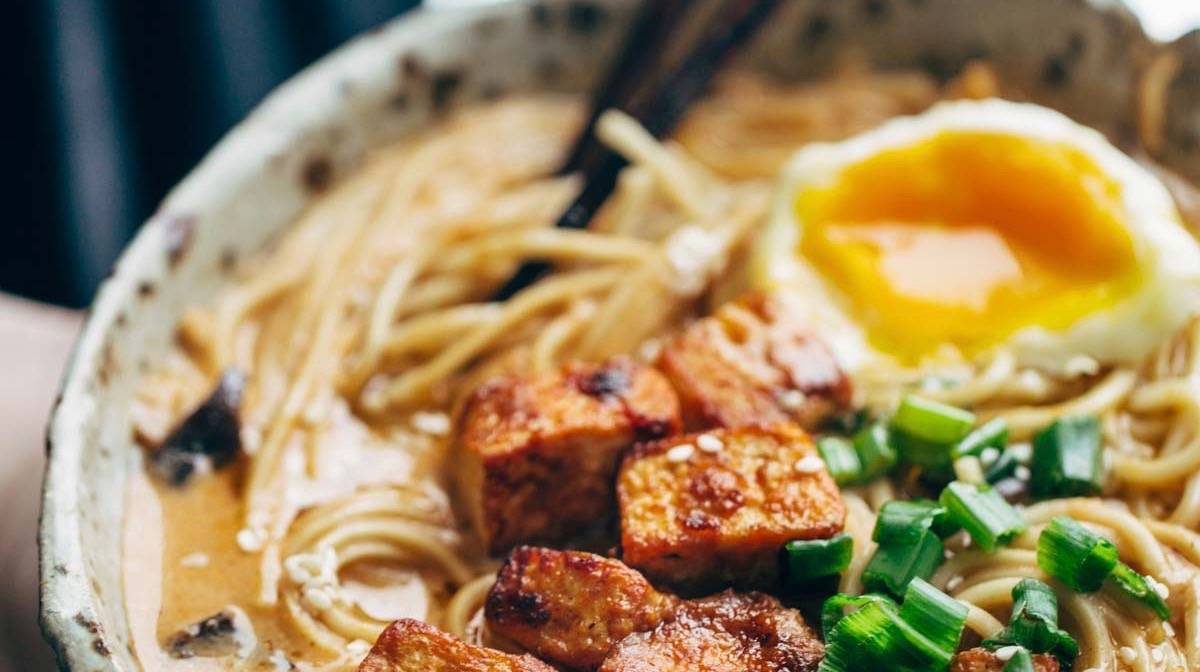 Homemade Spicy Ramen with Tofu