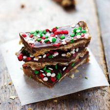 Chocolate Peanut Butter Saltine Toffee