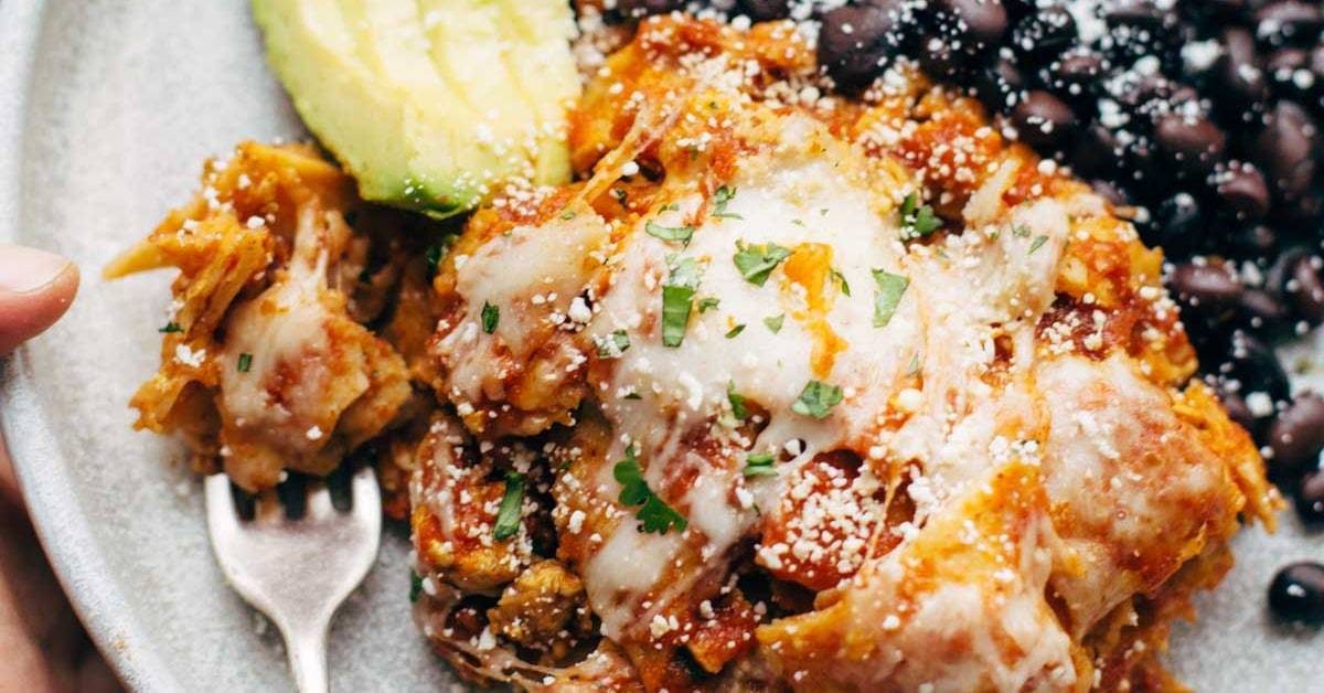 Chipotle Sofritas Tortilla Casserole - casserole recipe