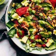 Summer Chipotle Chicken Cobb Salad with Cilantro Vinaigrette