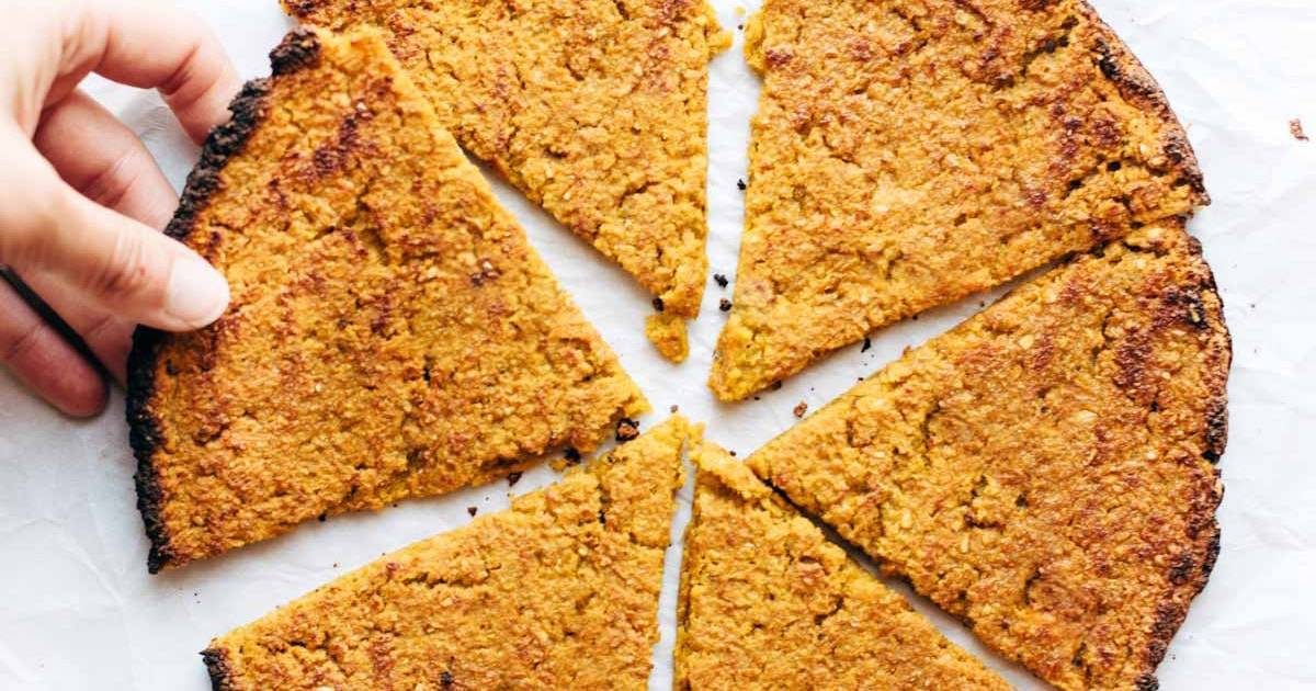 3 Ingredient Sweet Potato Pizza Crust - pizza recipe