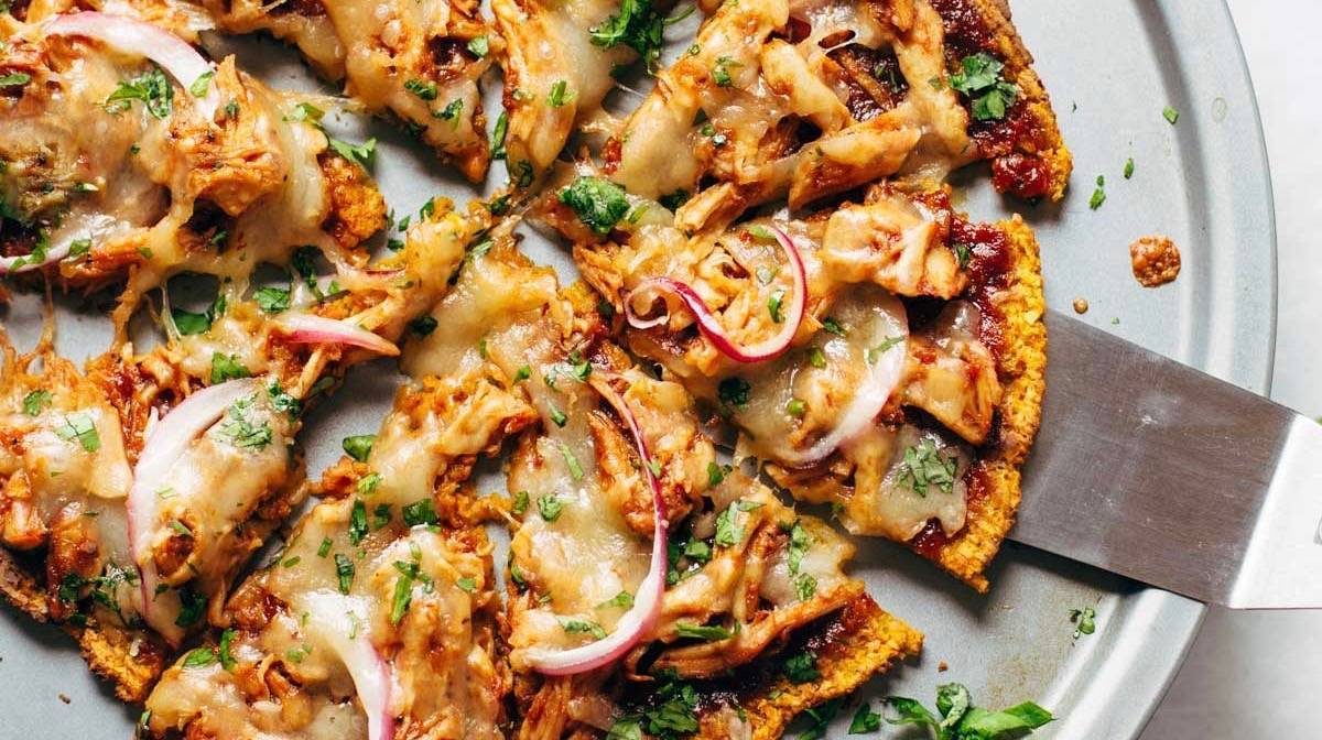 Pizza Ubi Jalar Ayam BBQ