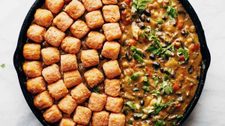 Southwest Sweet Potato Tater Tot Hotdish