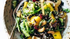 Thanksgiving Salad with Wild Rice and Lemon Dressing
