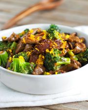 {Light} Orange Beef and Broccoli