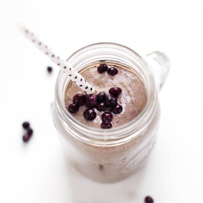 Honey and Wild Blueberry Smoothie