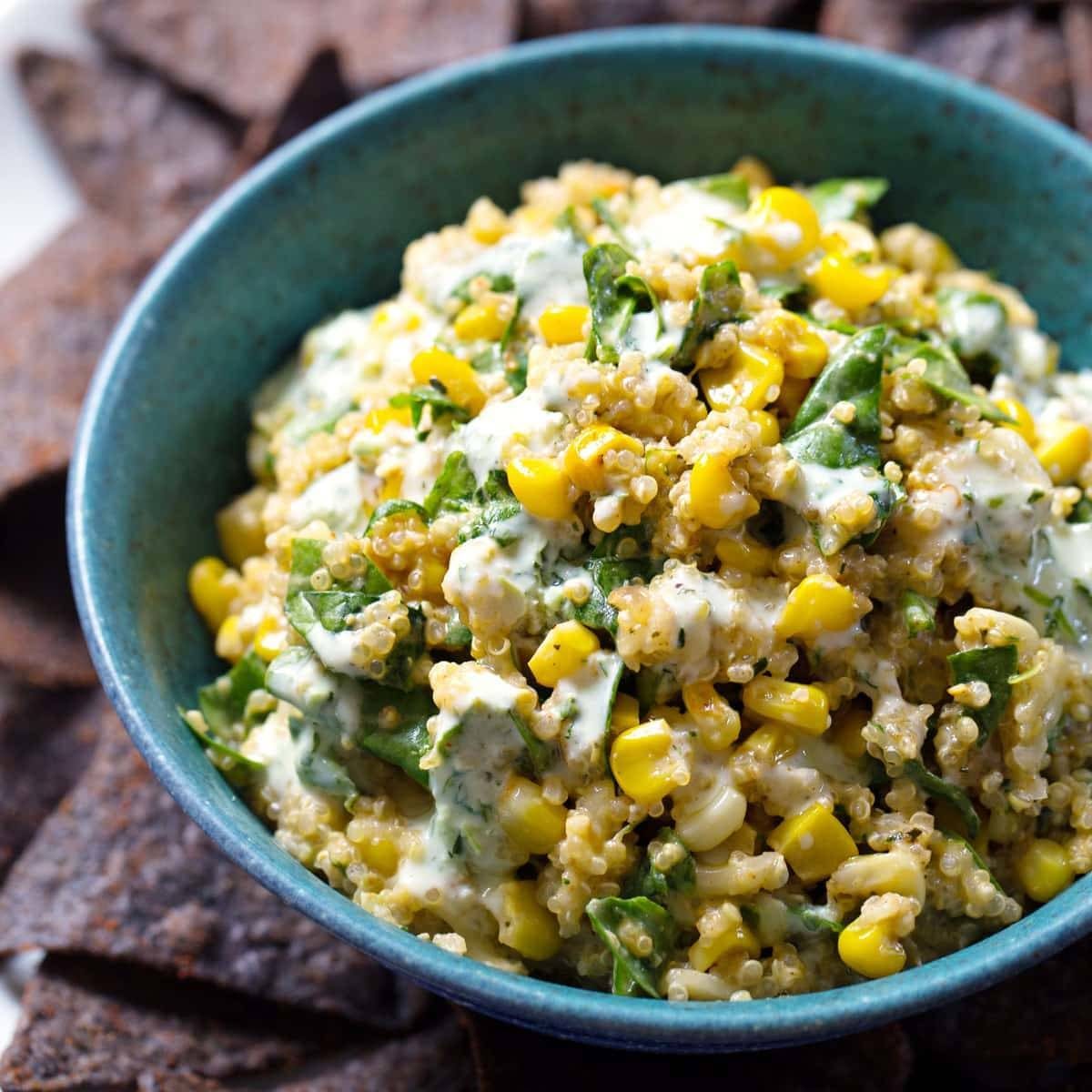 Jalapeño Quinoa Corn Dip