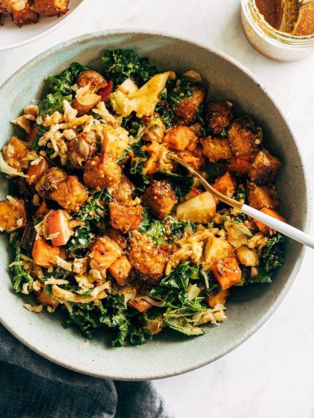Fall Favorite Maple Mustard Tempeh Bowls
