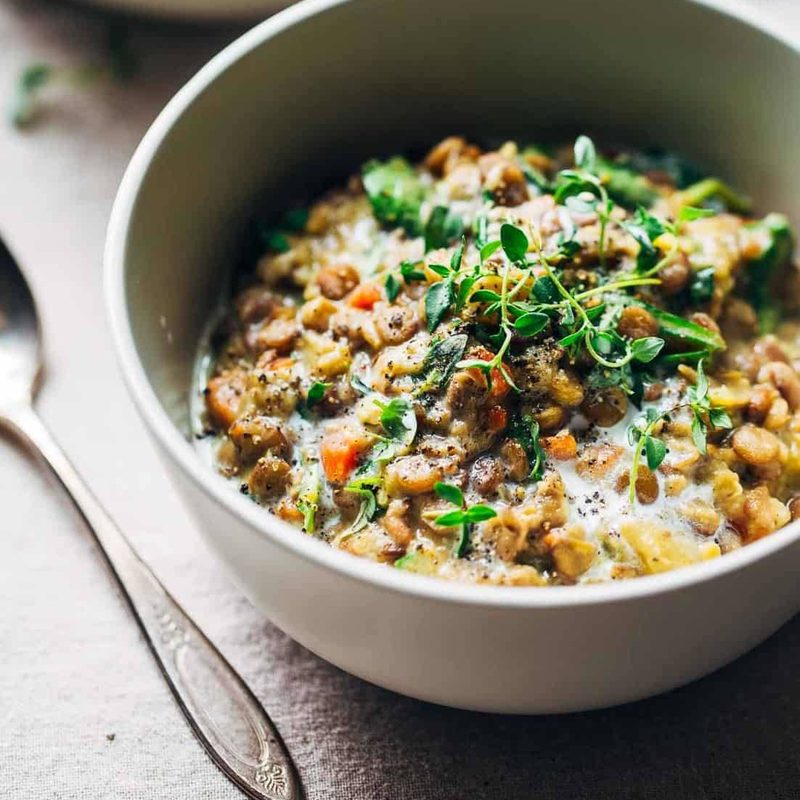 A picture of One-Pot Creamy Spinach Lentils