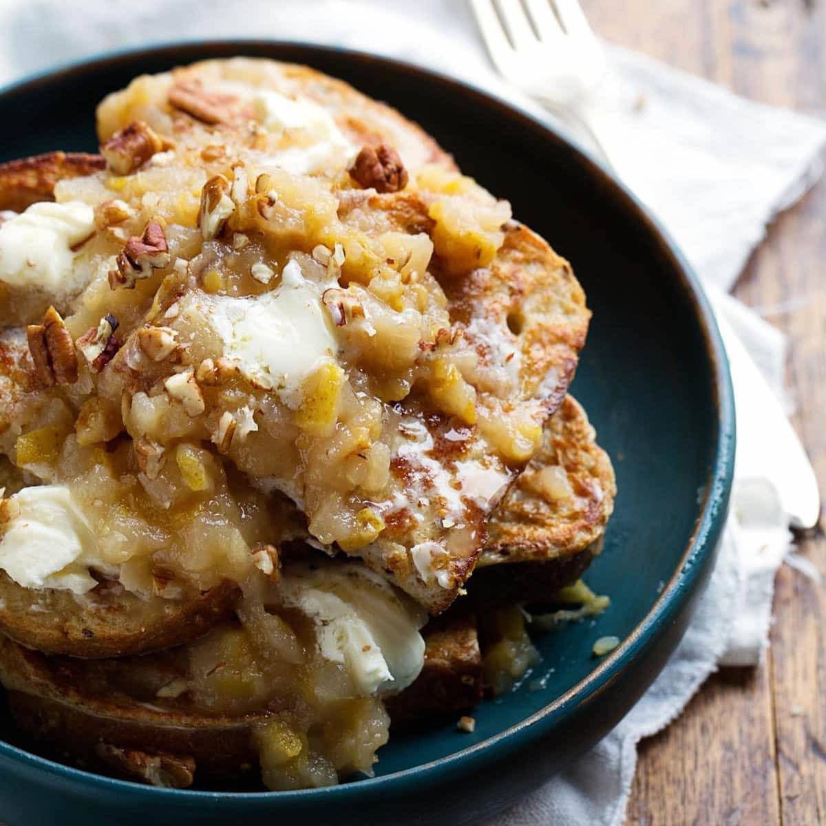 Whole Wheat French Toast with Pear Chutney