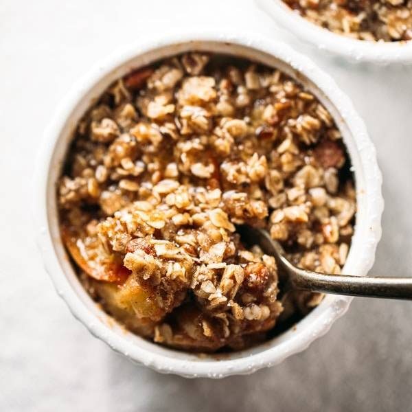 5 Minute Single Serving Apple Crisp
