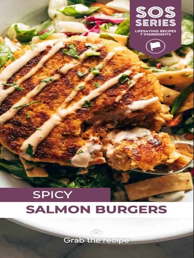 Spicy Salmon Burgers