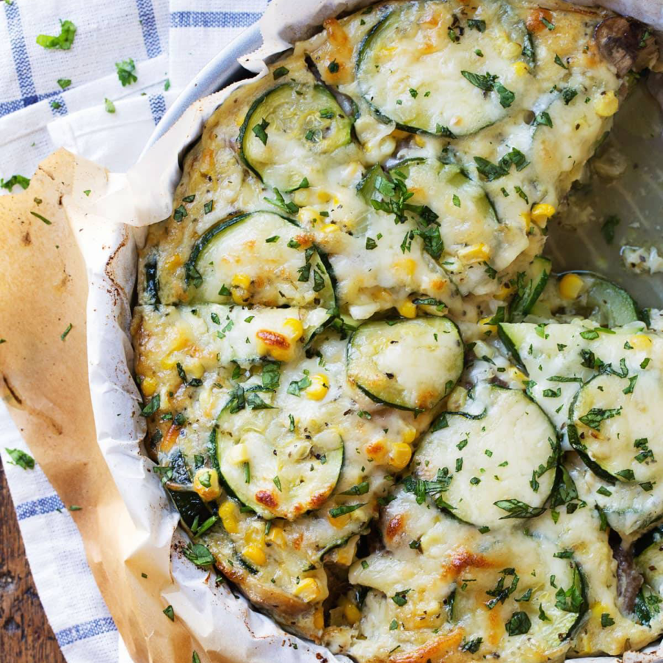 Sweet Corn and Zucchini Pie - zucchini recipe