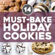 A banner saying "14 MUST-BAKE HOLIDAY COOKIES".