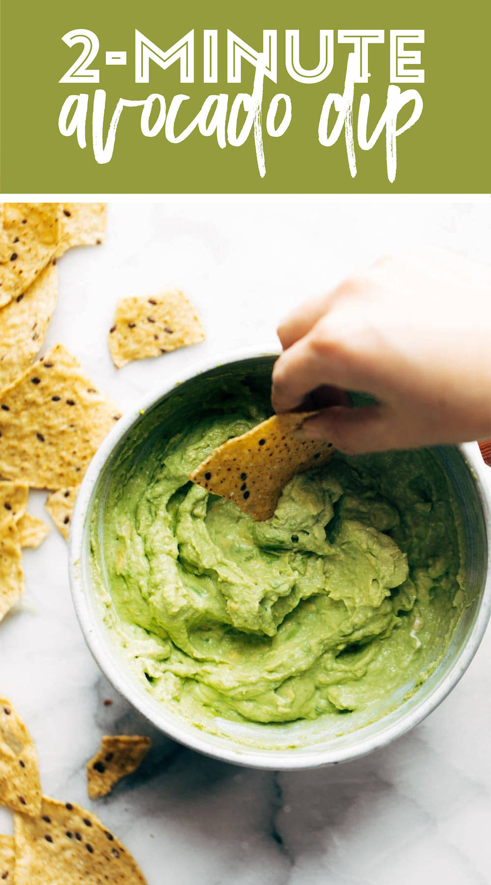 2 Minute Creamy Avocado Dip Recipe Pinch Of Yum   2 Minute Avocado Dip Pin 