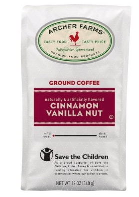 Archer Farms - Cinnamon Vanilla Nut ground coffee.